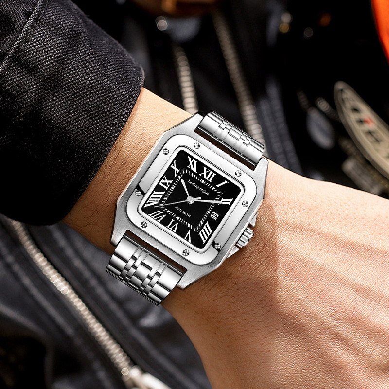 Cartier Watch Santos - Erkekler için Yüksek Kaliteli Lüks Kare