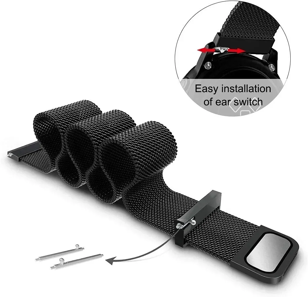22mm 20mm Örgü Döngü Garmin Ya - Milanese Loop Magnetic incelemesi ve fiyatı