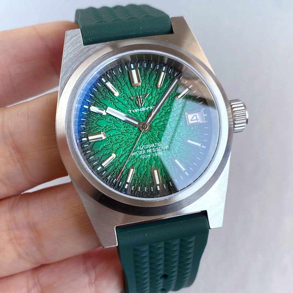 Yeni 38mm Mekanik Saat Erkekle - Rubber Strap Diver incelemesi ve fiyatı