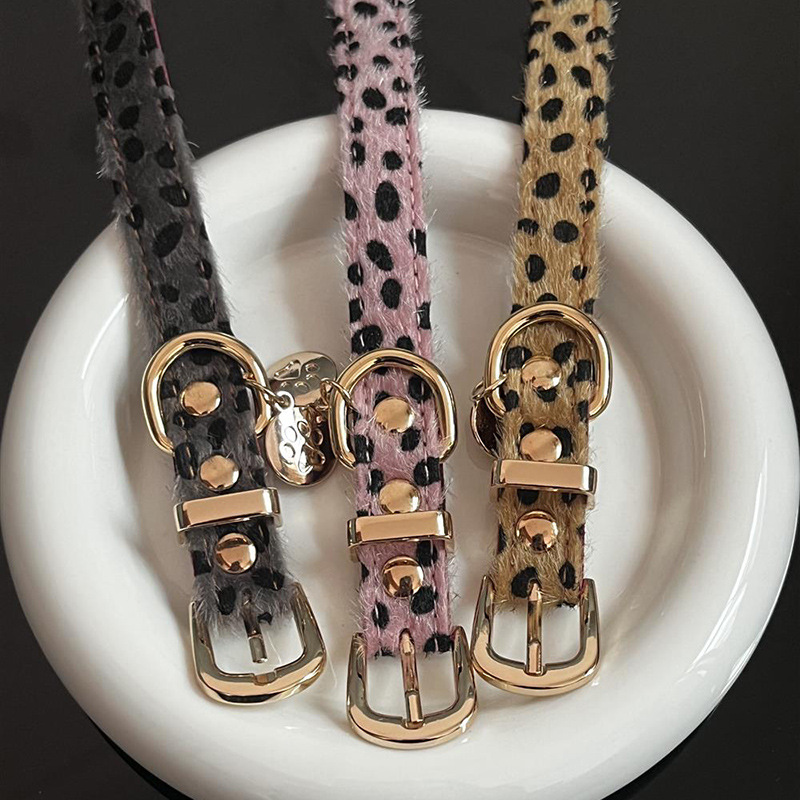 Leopar Desenli Küçük Köpek Tas - Leather Strap Quick Release incelemesi ve fiyatı