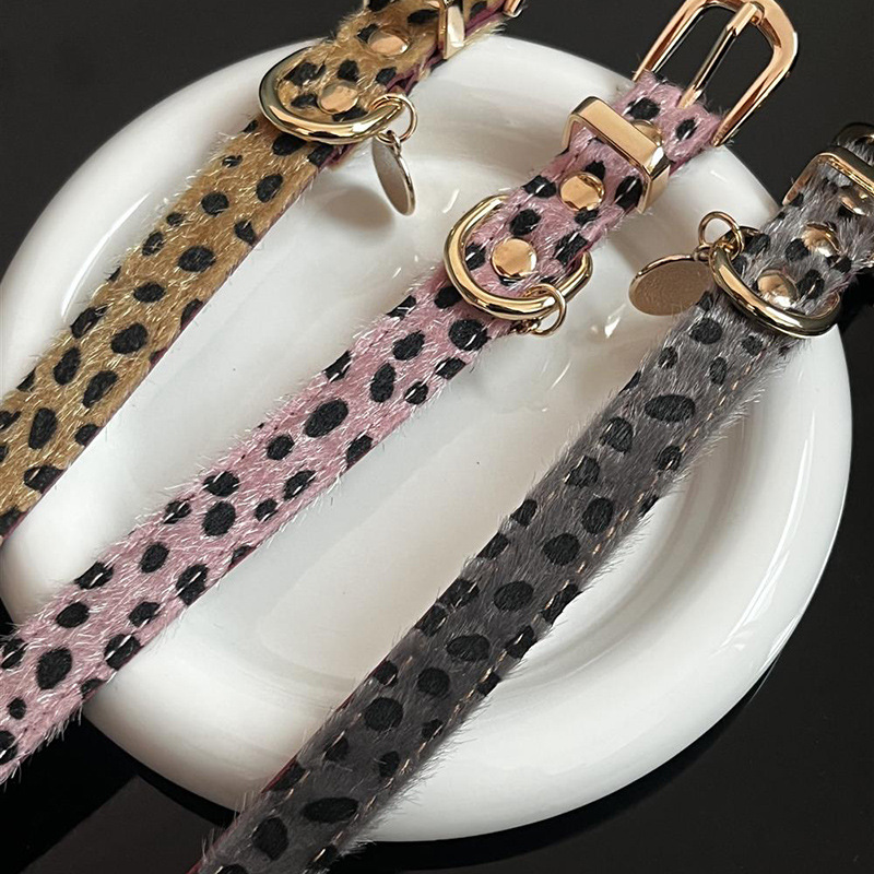 Leopar Desenli Küçük Köpek Tas - Leather Strap Quick Release incelemesi ve fiyatı